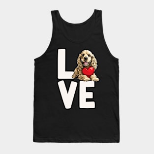 Love Cocker Spaniel Tank Top